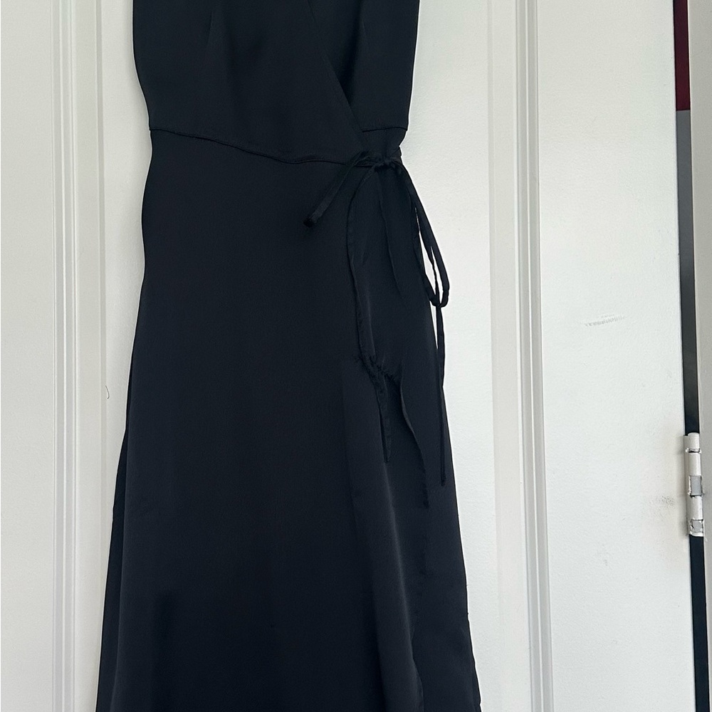 Elegant Black Wrap Dress